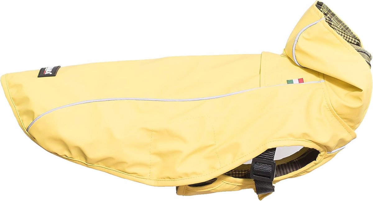 Waterdichte mackintosh met harnas voor honden - Geel, maat M