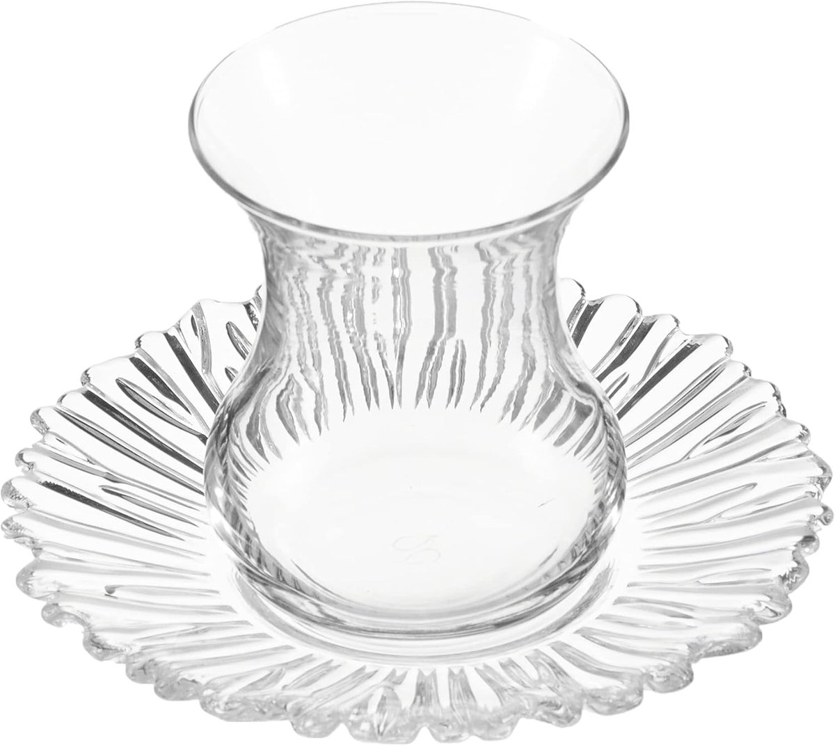 Turkse Theeglazenset – 6 Theeglazen met 6 Onderzetters – Traditionele Theeset