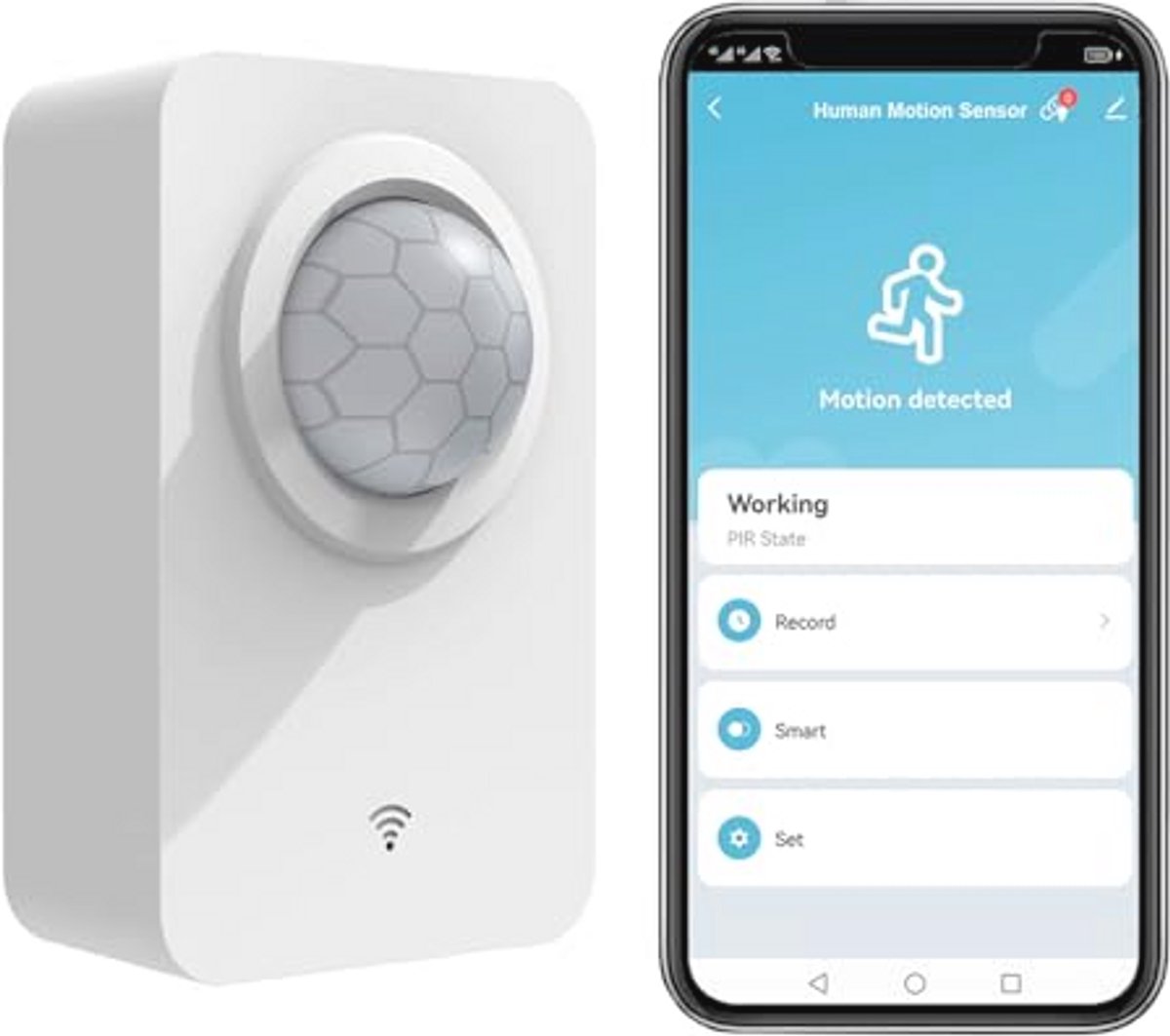 Draadloze Bewegingssensor met Wifi en Infrarood - Slimme Beveiliging voor Thuis