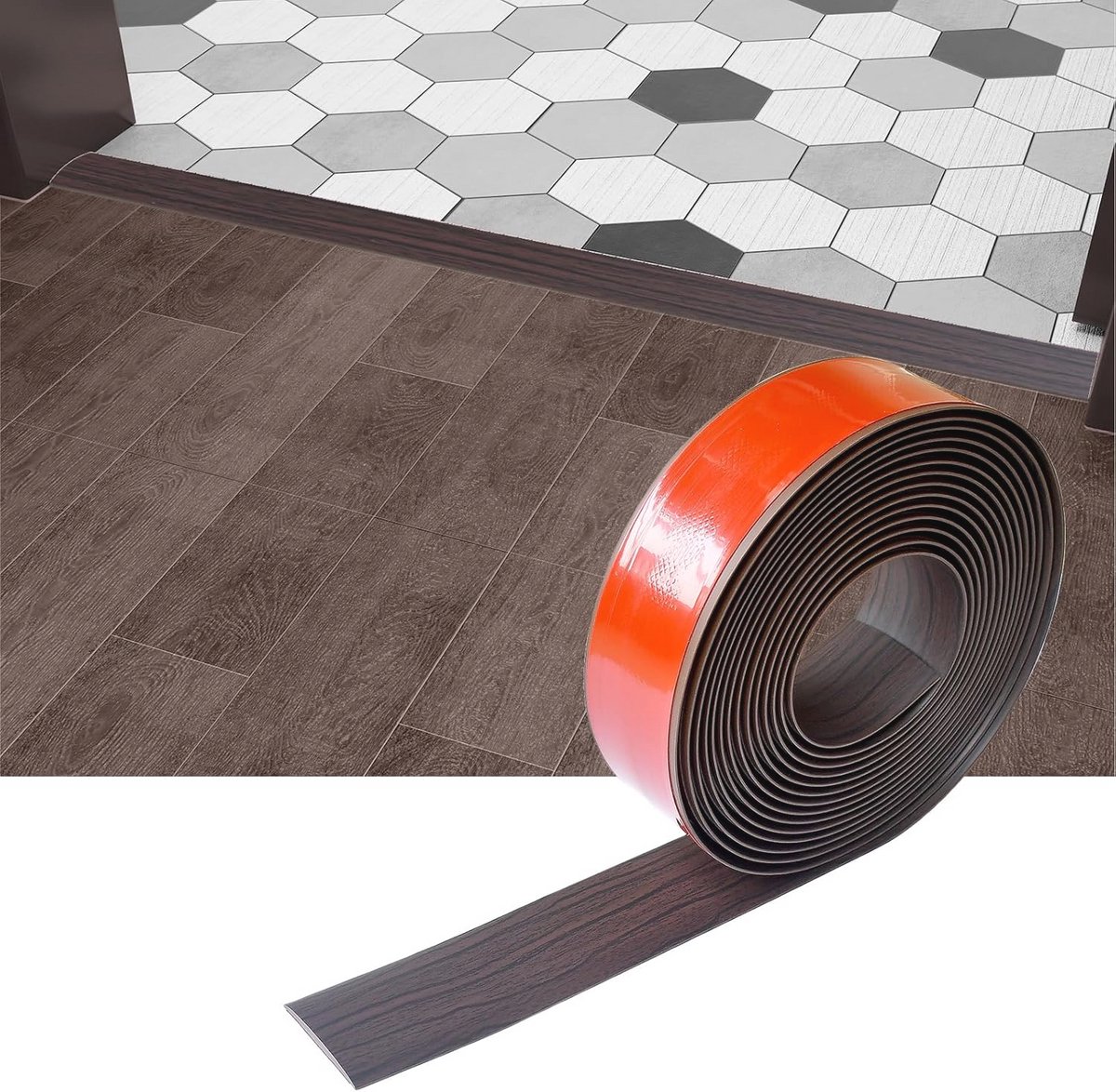 Vloer Overgang Strip en Zelfklevende Trim voor Laminaat en Vinyl Vloeren