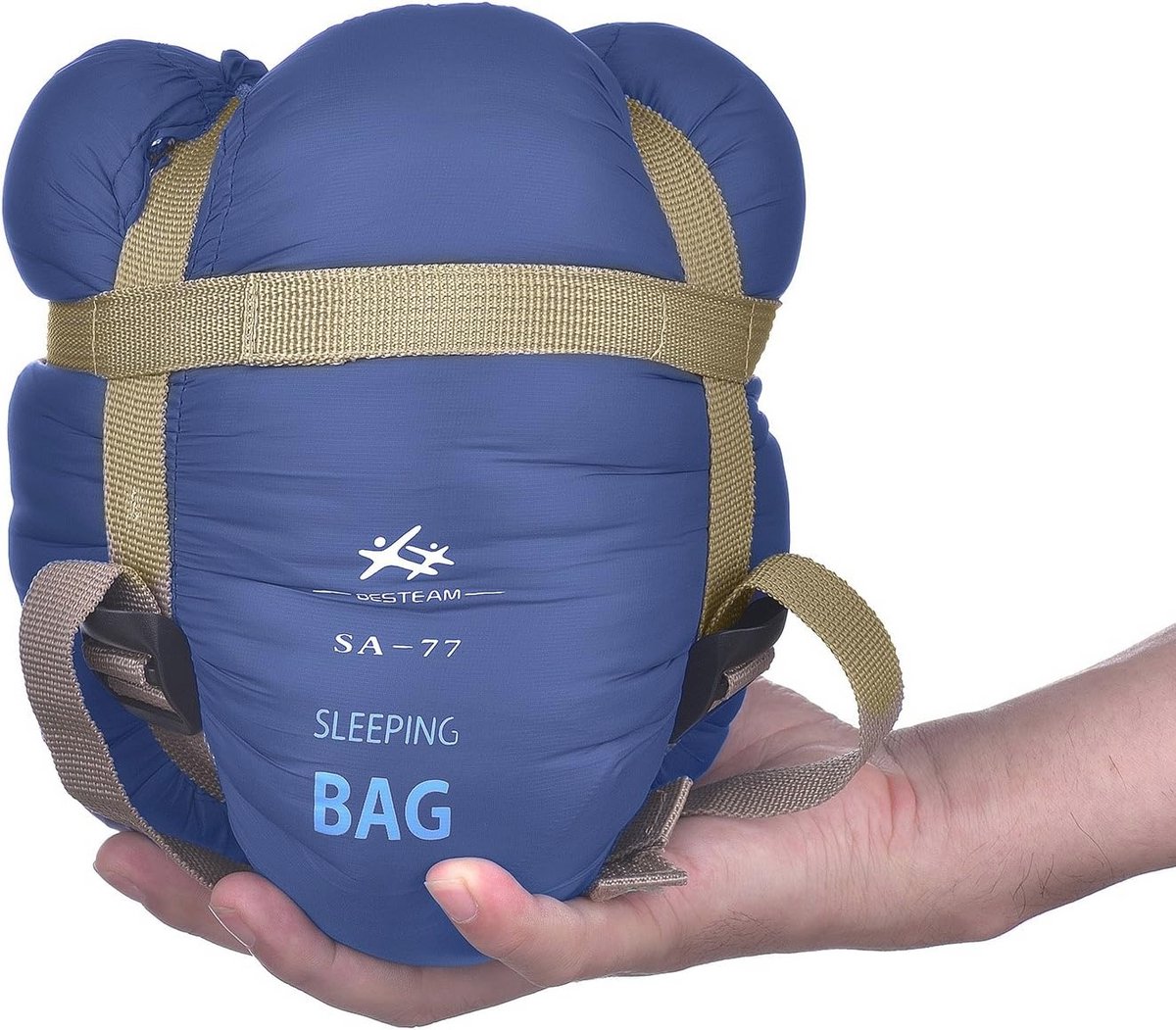 Ultralichte rechthoekige slaapzak voor warm weer, 75 inch x 30 inch, ideaal voor kamperen, backpacken en wandelen