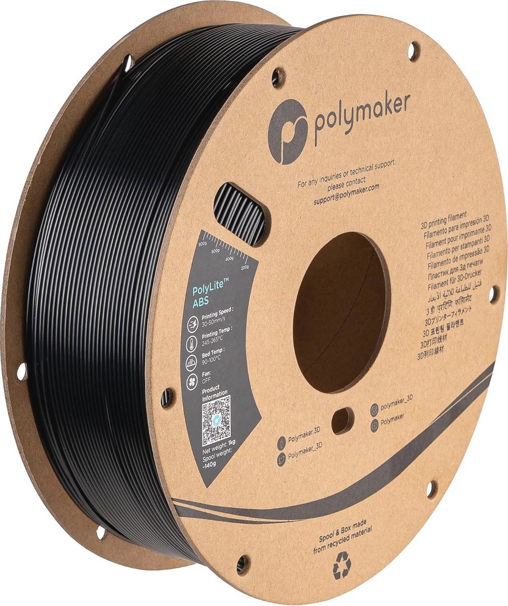 Zwart 3D-Printer Filament 1,75 mm - Weerbestendig en Hittebestendig