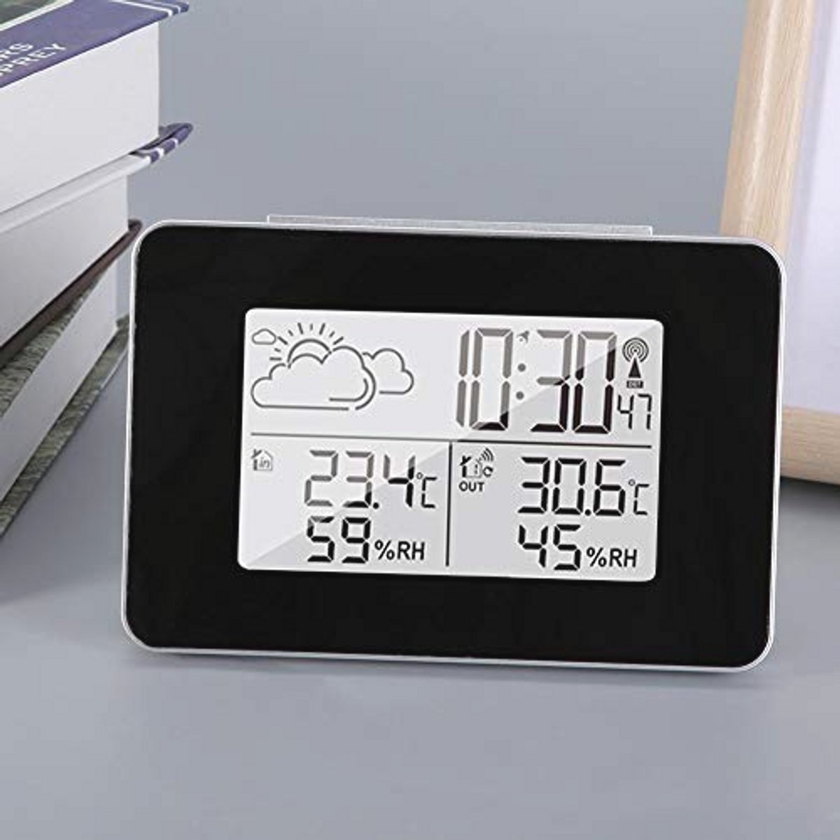 Digitaal Weerstation met Klok en Snooze Functie voor Binnen en Buiten