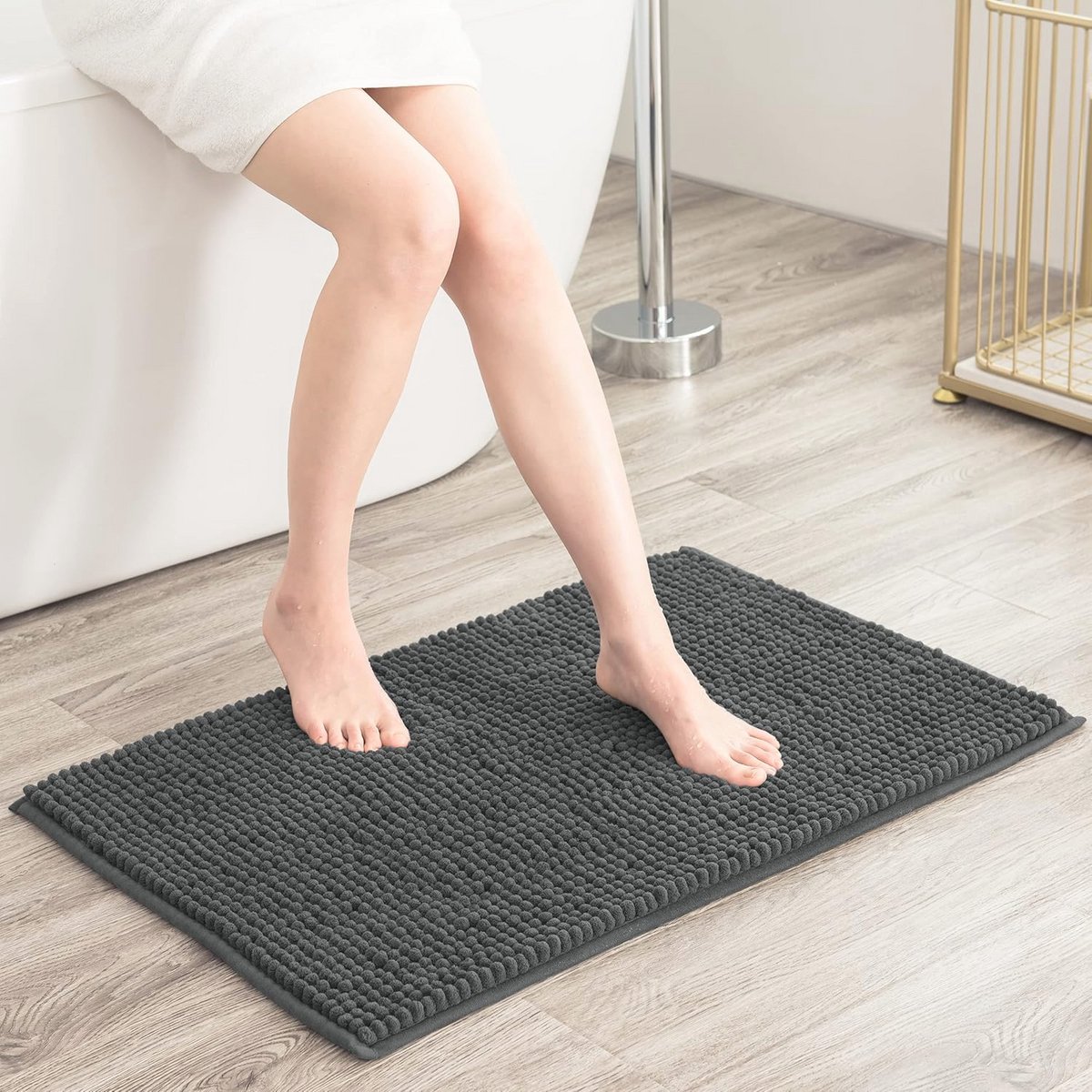 Zachte en waterabsorberende antislip badmat 50x80 cm - Perfect voor badkamer en douche