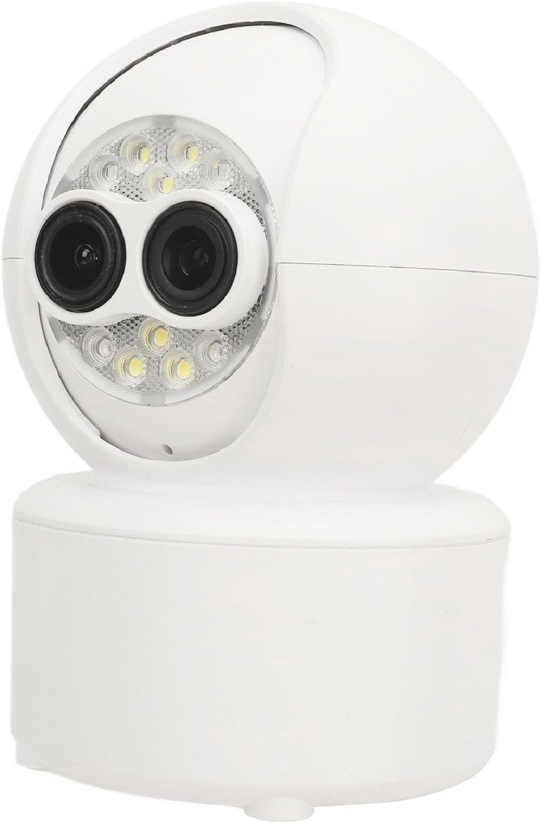Dubbele Beveiligingscamera met HD Nachtzicht en Bewegingsdetectie voor Optimale Huisbeveiliging