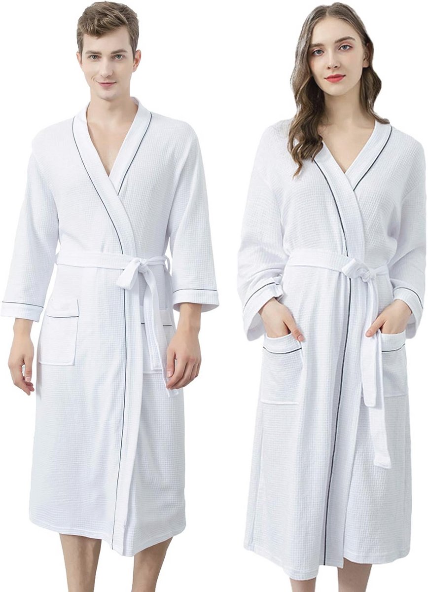 Xiang Ru Kimono badjas, dames heren badjas, badjassen voor koppels houdt van nachthemd voor alle seizoenen