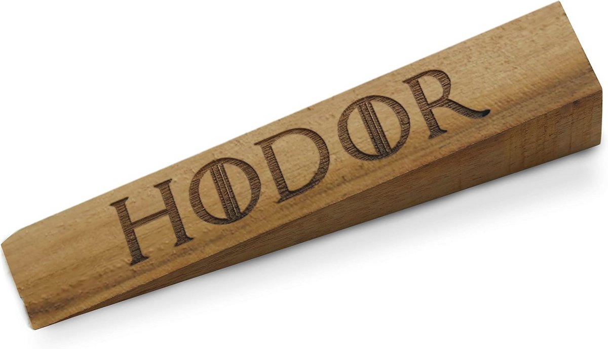 Houten Deurstopper - Multifunctionele Deurstopper Wedge voor Vloer - 17.5 x 3.5cm