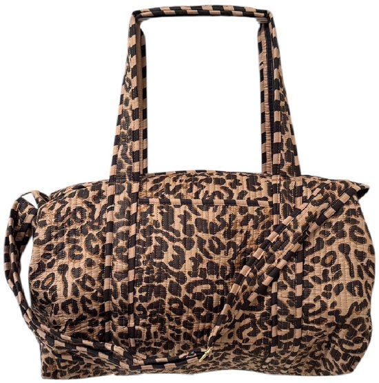 Sac week-end / Sac de voyage Kantha Dark Panther 49x33 cm