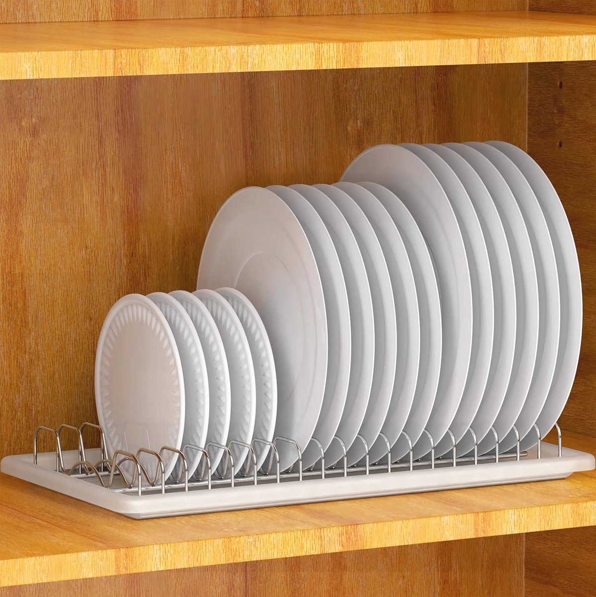 Plaat Droogrek met Drainboard - Chroom