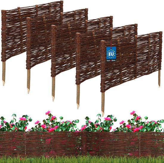 Kotarbau Serie - Wilgen Tuinhek - 60x30 CM - Set van 5 - Natuurlijke Materialen