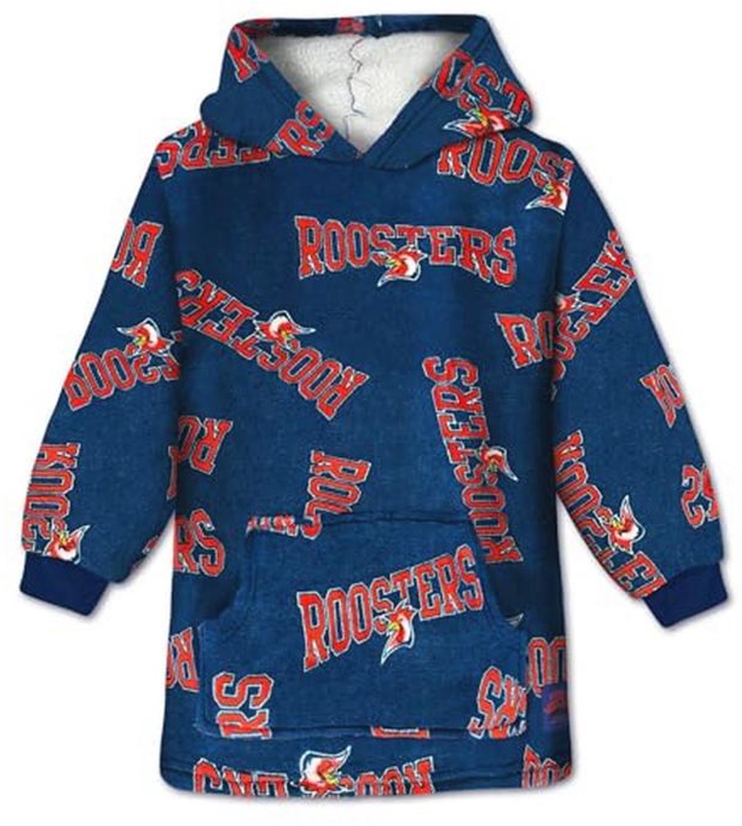 Oversized Hooded Deken voor Kinderen - Warm Sherpa Fleece Pullover met Capuchon en Zak