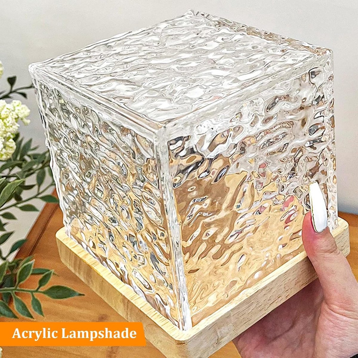 Northern Lights Projector - Noorderlicht Projector - Cube Lamp - Crystal Lamp - Wave Lamp - Wave Cube - Water Ripple Light - Ocean Projector - Kristal - Aurora - Sterren Projector – foto 2