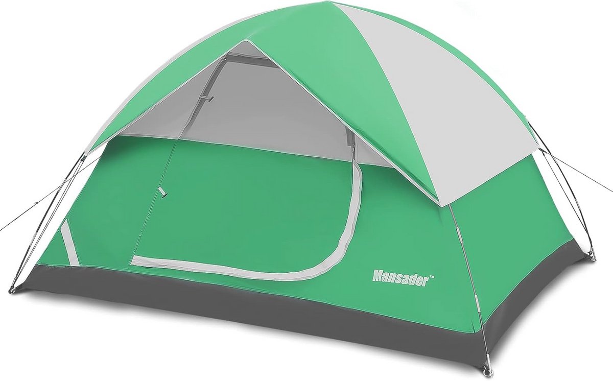 Waterdichte Tent voor 2-3 Personen - Lichtgewicht en Gemakkelijk op te Zet voor Camping, Trekking en Tuin