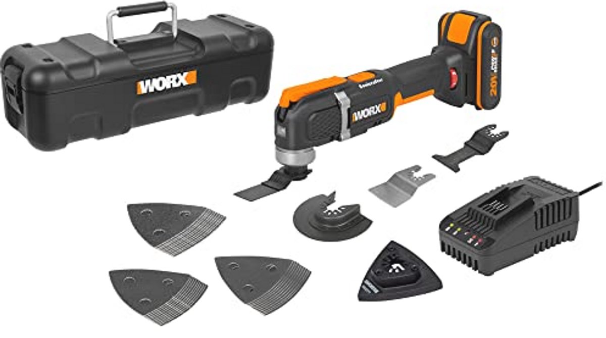 Multifunctioneel gereedschap 20V met variabele snelheid en universeel bevestigingssysteem