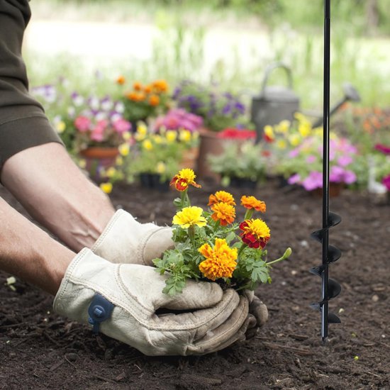 Tuin Boor voor Boormachine - Grondboren voor Planten en Tuinaanplant, Efficiënte Grondverwerking van Merkloos	 — afbeelding 3