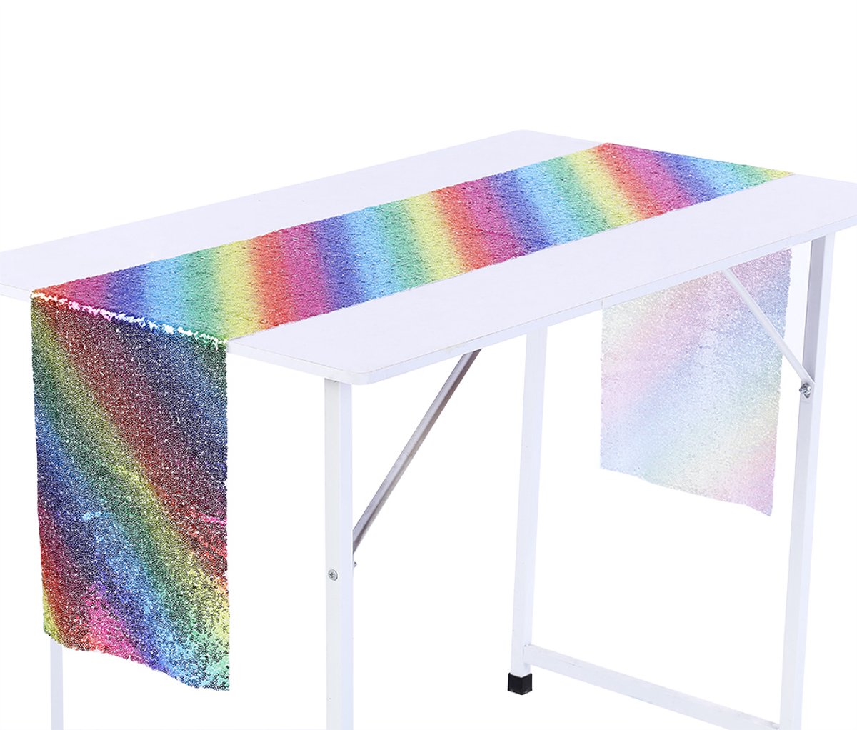 Europese Stijl Tafel Loper - Regenboog Pailletten - Voor Bruiloft Feest Thanksgiving Kerstmis - Herbruikbaar - Polyester
