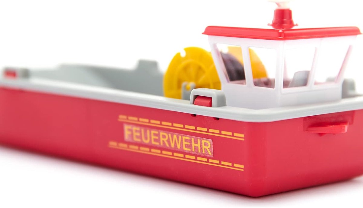 SIKU Brandweer werkboot 1:50 met Ford F150 en draaibare slanghaspel thumbnail 4