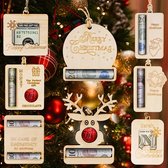 Jojoy - Kerstboomhangers met Geldhouder - Kerstboomversiering met Geld Cadeau - Geld Envelop voor Kerstboom - Kersthanger - 3 Stuks - ORNATASTIC
