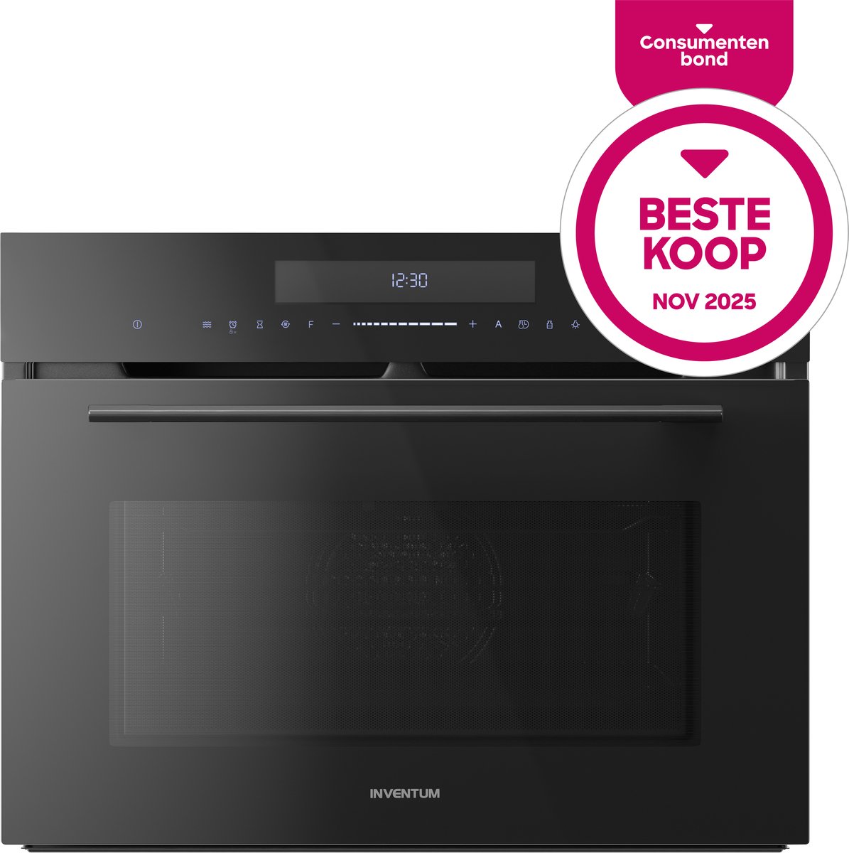 Inventum IMC4535GT inbouw oven met magnetron 45 cm Zwart