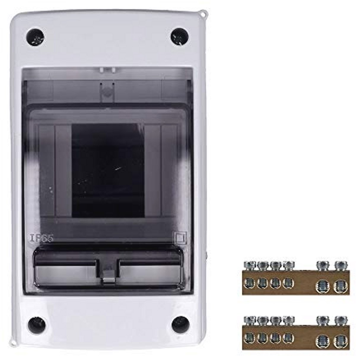 Feuchtraum Verteiler IP65 2-4 Module - Compacte Zekeringkast met Transparante Deur