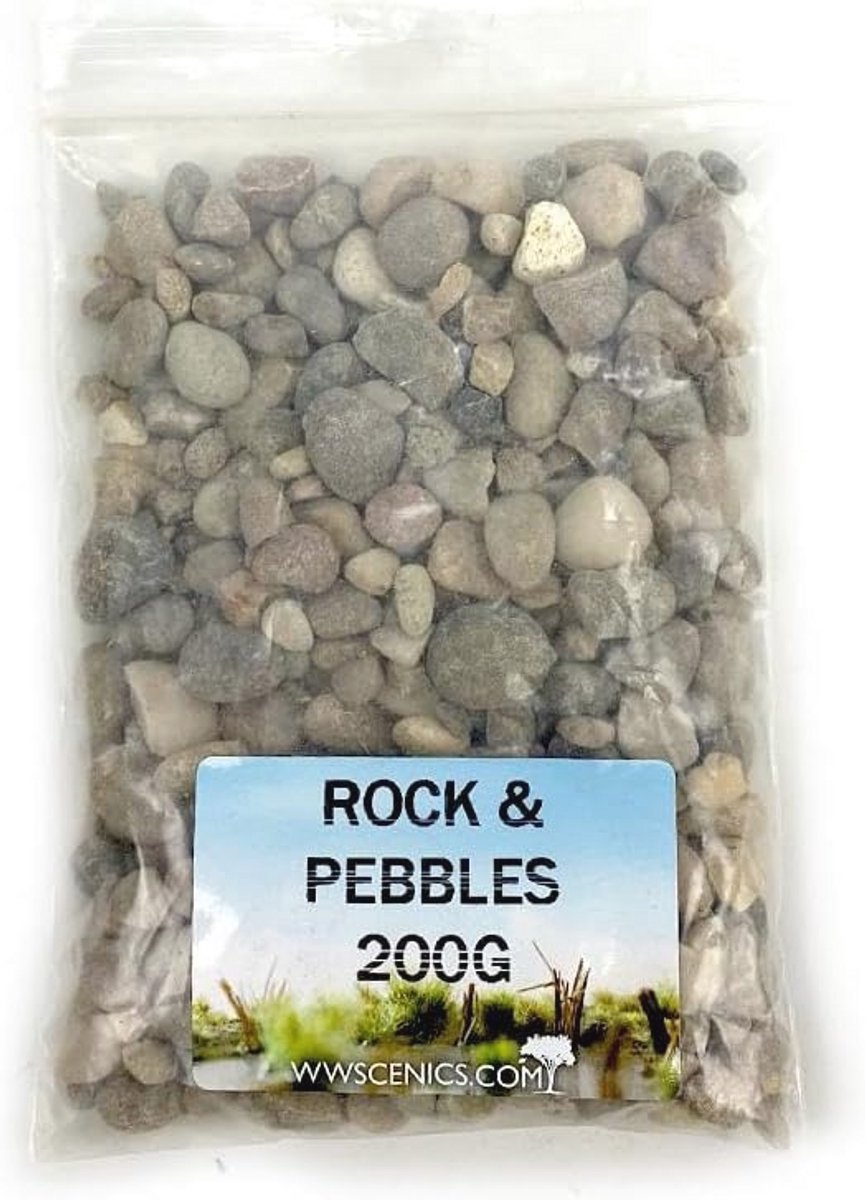 Steenmix voor Wargames | 200g Zak | Basing Materialen voor Scenery
