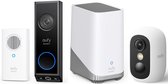 eufy Security E340 Video Doorbell met chime + HomeBase 3 S380 + eufyCam C35 – Beveiligingsset – Voordeelbundel