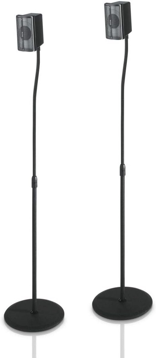 Verstelbare luidsprekerstandaarden set van 2 - Zwart - Tot 123 cm hoogte