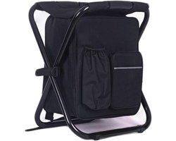 3-in-1 Koelrugzak met Opvouwbare Draagbare Stoel voor Buiten, Evenementen, Strand, Vissen en Kamperen