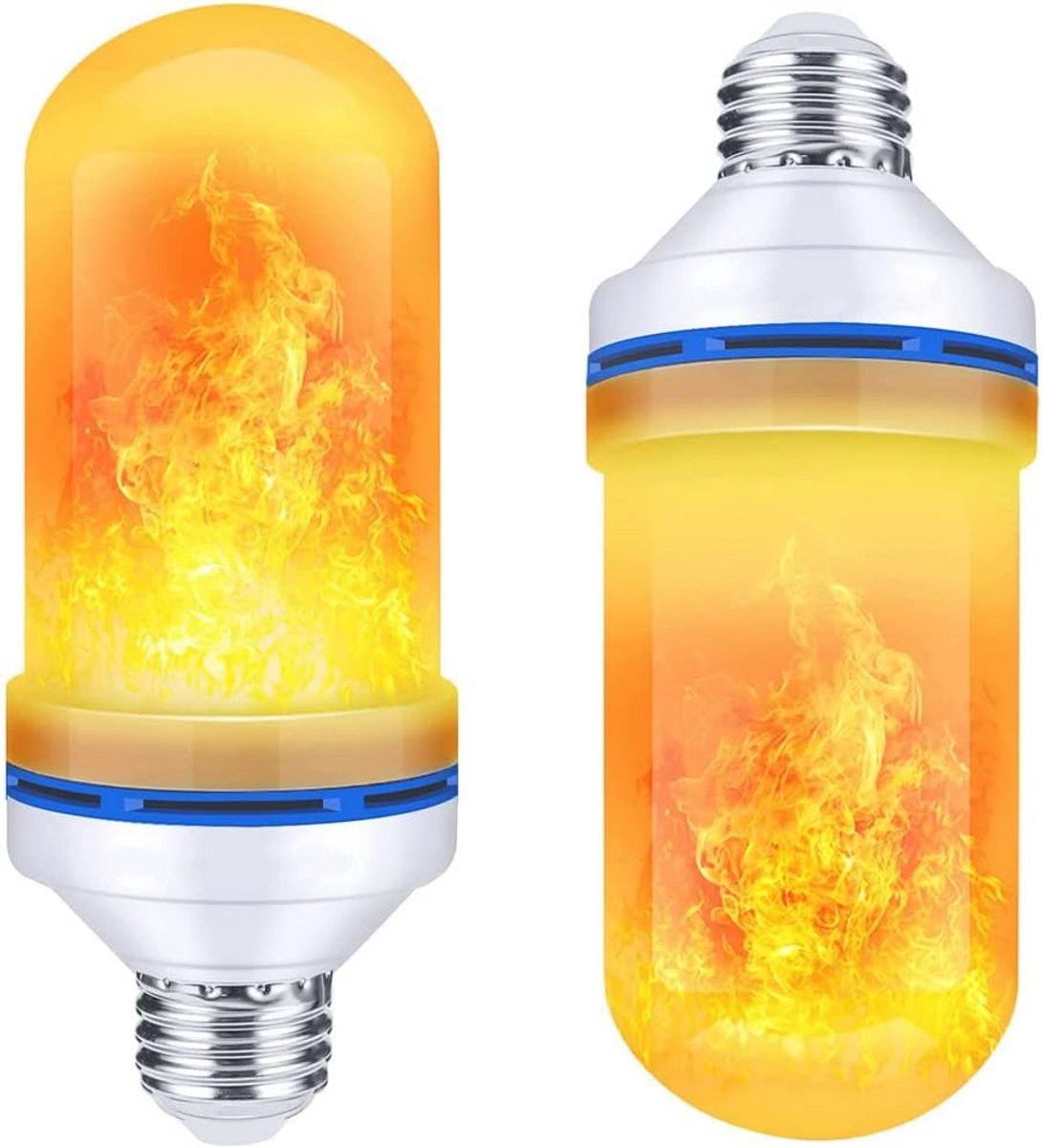 Decoratieve LED-gloeilamp met Vlameffect - 9W Warm Licht - Energiezuinig voor Bruiloft, Slaapkamer, Tuin en Feesten