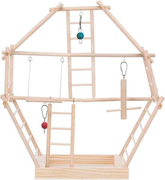 Speelplaats Achtertuin Met Houten Speelplaats Voor Kinderen Kleurrijke Kinderen Spelen Een Op De Werf Omringd Moderne Small Park Huis Image159842661