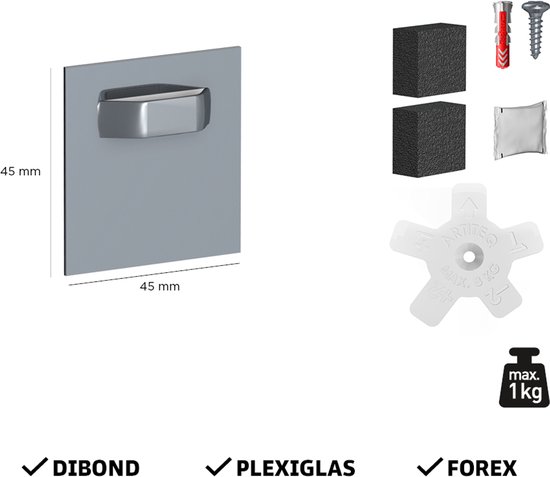 ARTITEQ LOOP HANGER HAAK 200 CM 10 KG SET
