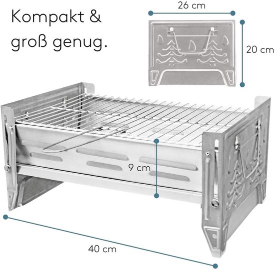 Mini-grill voor camping en reizen - praktische en gemakkelijk schoon te maken barbecue van MINI — afbeelding 4