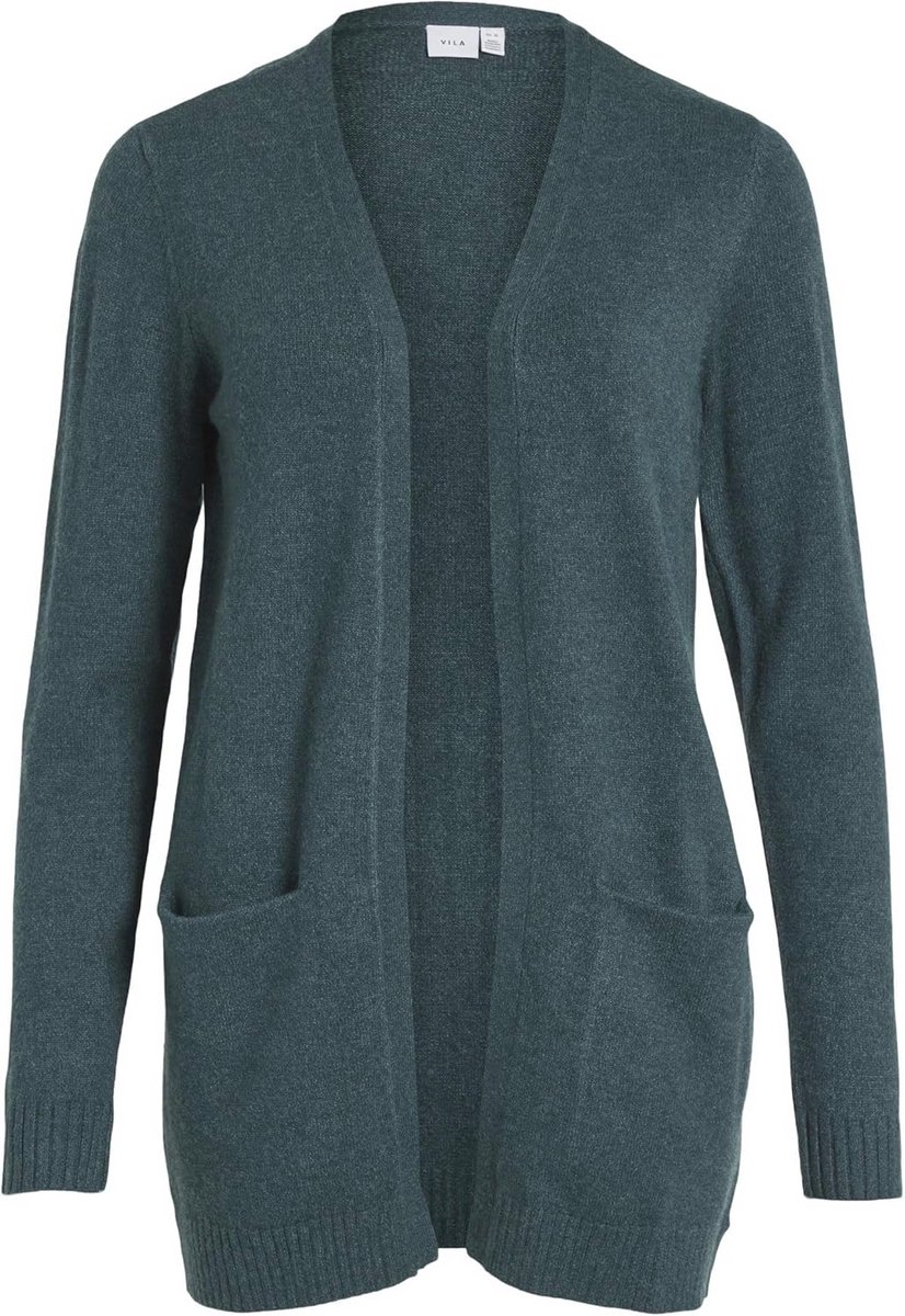 Open Lange Gebreide Cardigan Met V-Hals Voor Dames