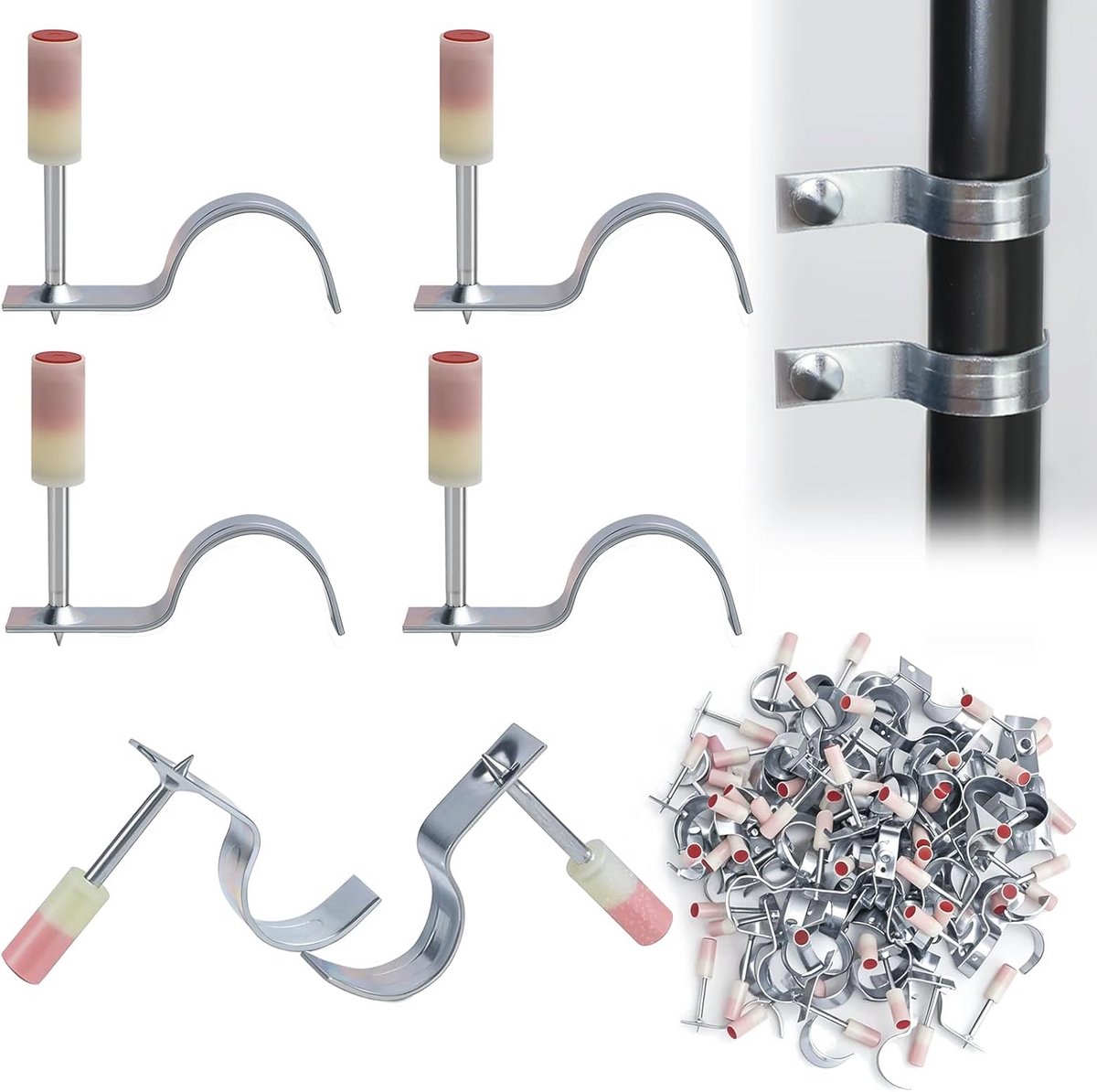 Multifunctioneel Nagelpistool met 200 Spijkers - 7,3 mm Diameter voor Plafonds en Muren