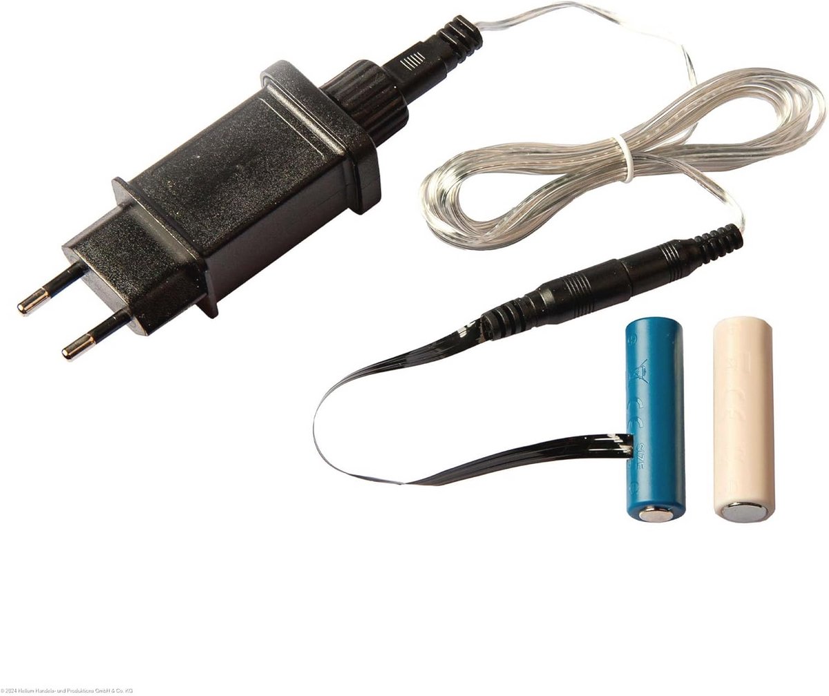 Batterijadapter 2x AA voor continu stroomvoorziening met 1,8m kabel