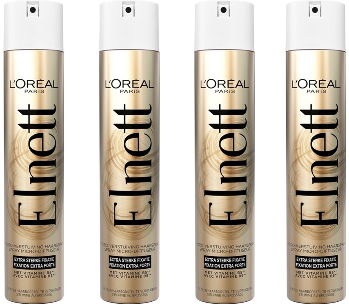 L'Oréal Elnett - Extra Sterke Fixatie Haarspray - 4 x 300 ml