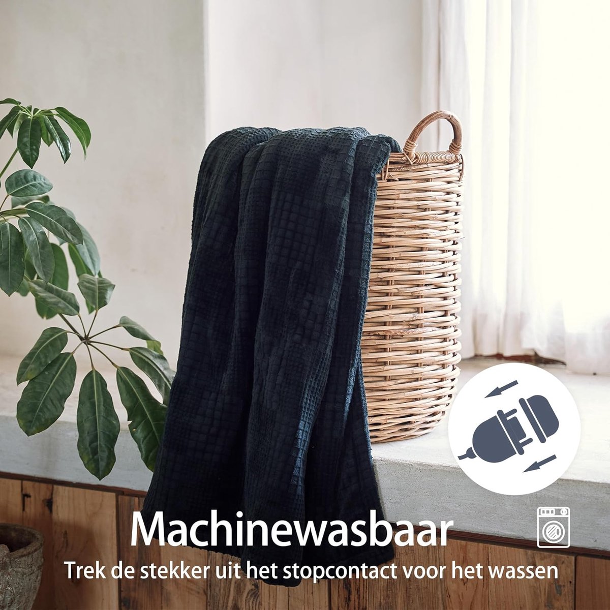 Elektrische Deken 130x180 cm met 9 Warmtestanden - afbeelding 2