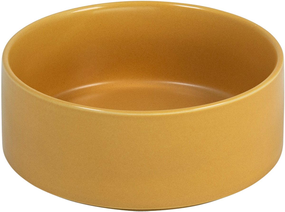 Cocapet voerbak/drinkbak voor honden - 850 ml - keramiek - oker - dishwasher-safe