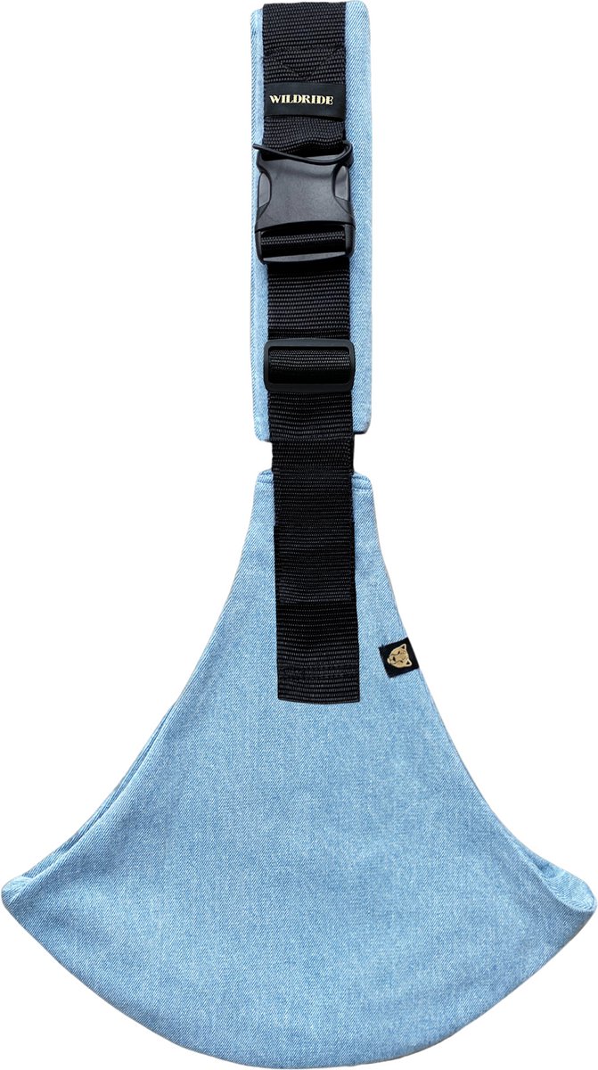 Wildride® Kinderdrager Denim - 100% Katoen - Lichtgewicht & Draagbaar - Heupdrager Voor Kinderen van 9 Maanden tot 4 Jaar - Draagzak voor Baby en Peuter - Baby Carrier - Tot 20 kg van Wildride — afbeelding 2