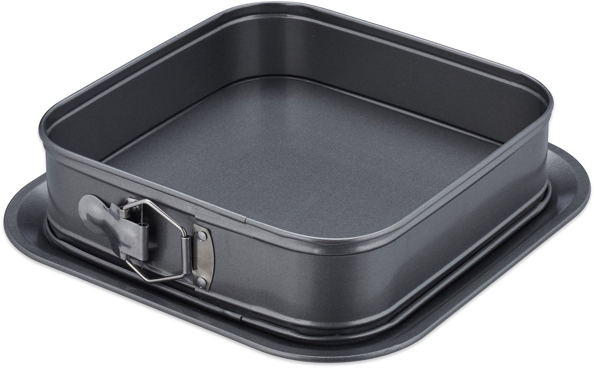 springvorm - antraciet - 24x24 cm - 2 stuks