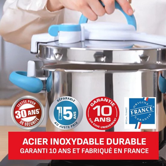 Cocotte-Minute® clipsominut Duo 5 L Bleu boréal Seb - 3045380016729