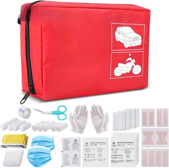 Goodivery ® - Noodpakket voor Thuis 72 Uur - EHBO-doos - EHBO-doos voor in de Auto - EHBO-doos voor Voertuigen, Vrachtwagens, Caravans, Thuis, Reizen, Kamperen