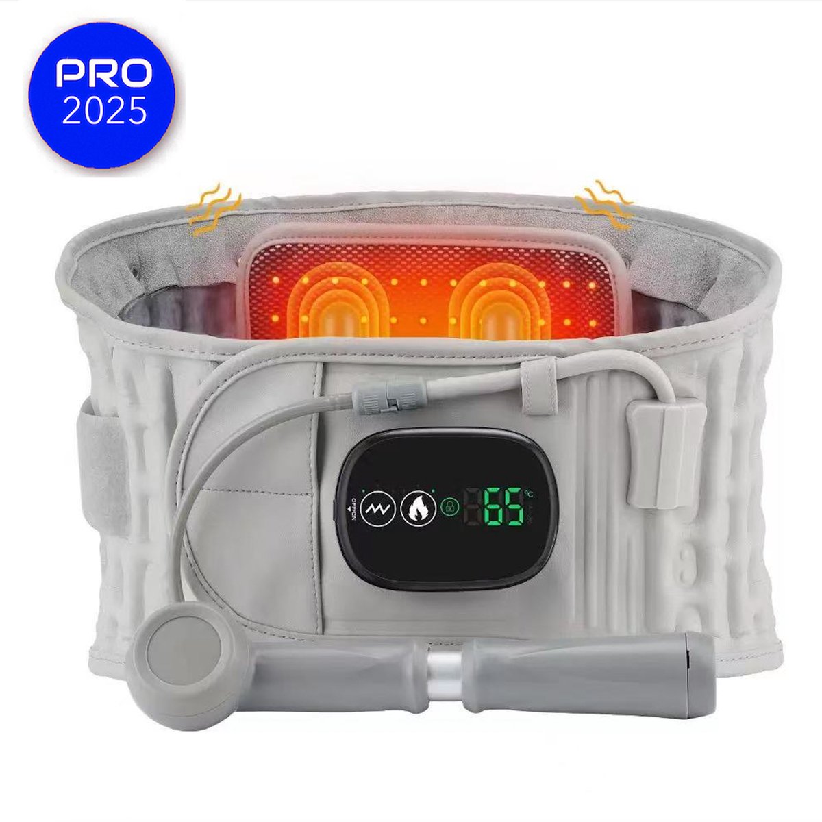 Nerivabelt™ - 4-IN-1 Rugmassager - Rugmassager - Massageapparaten - Onderrug - Houding Corrector - Rugmassage Apparaten - Elektrisch - Rugband Onderrug - Infraroodband - Hexocare