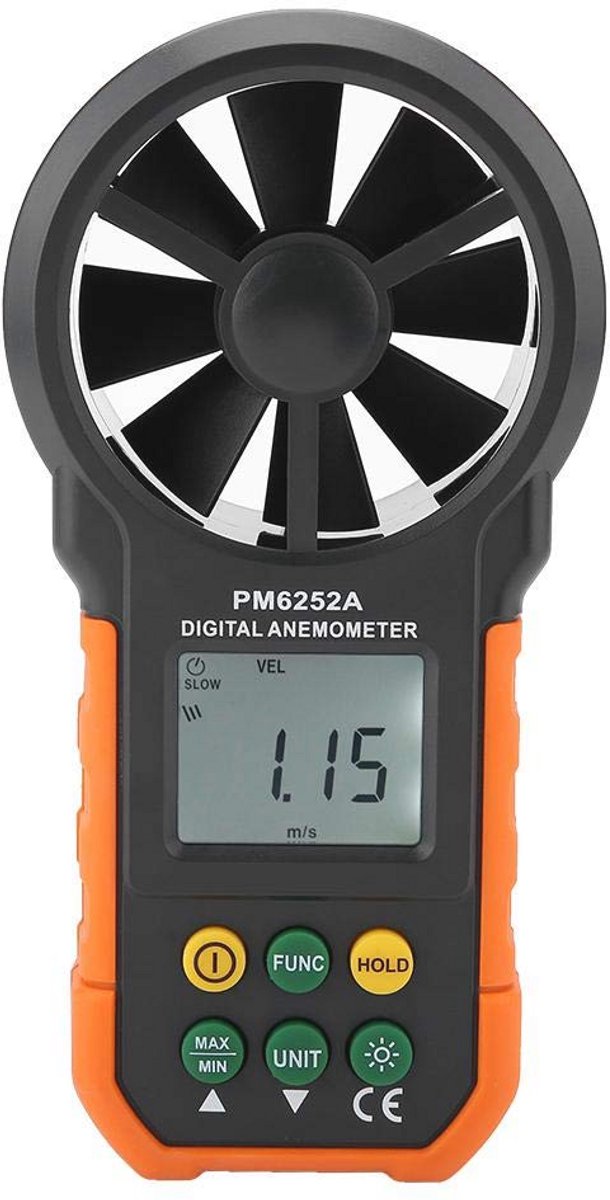 Digitaal Handheld Anemometer - Windmeter met LCD Scherm voor Windsurfen, Hanggliden, Zeilen, Surfen en Vissen