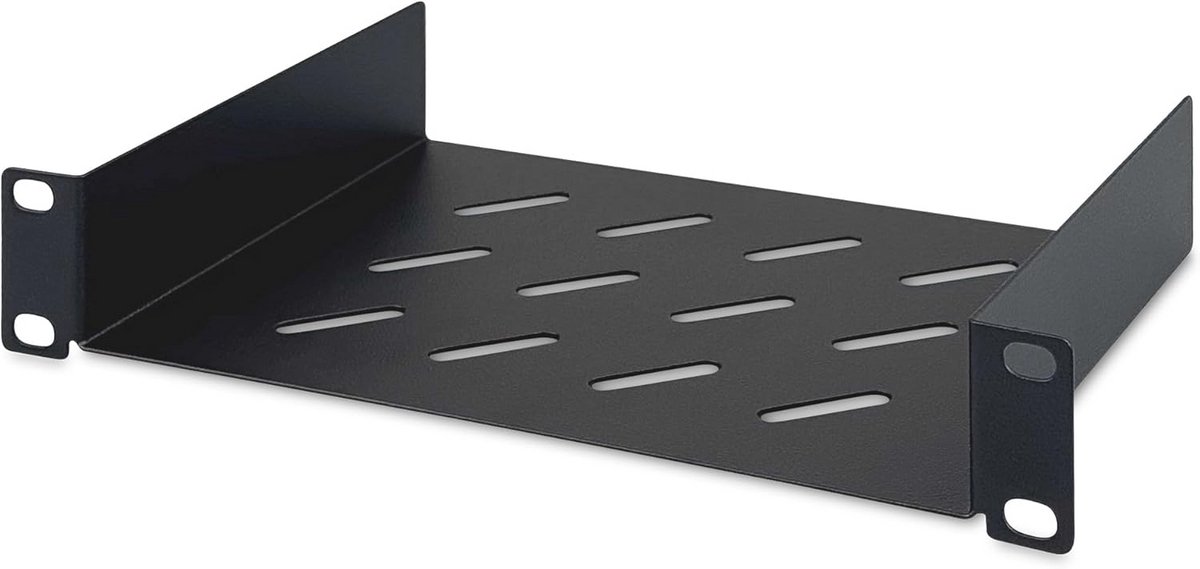 Standaard Legbord 10 Inch voor Netwerkkasten - Geperforeerd Staal - 254 mm x 150 mm