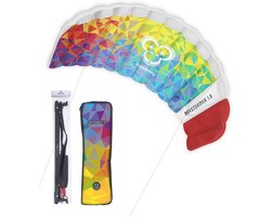 Powerkite Stuurmat 2-liner (180 cm of 230 cm) - Incl. Stuurstang en Veiligheidssysteem