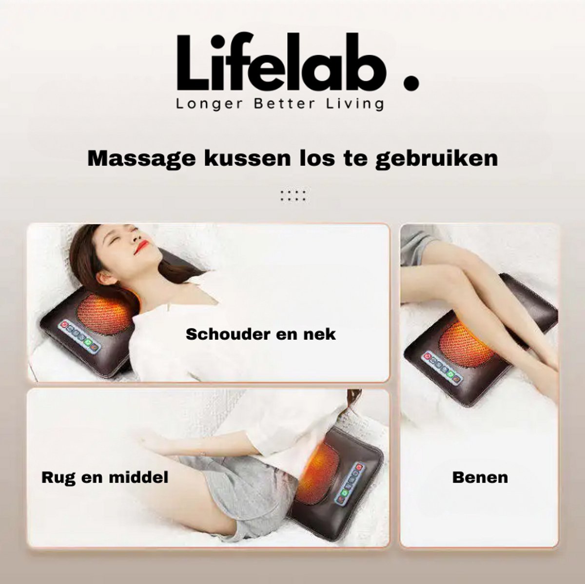 Full Body Massage mat, Massage matras, Massage kussen - afbeelding 2