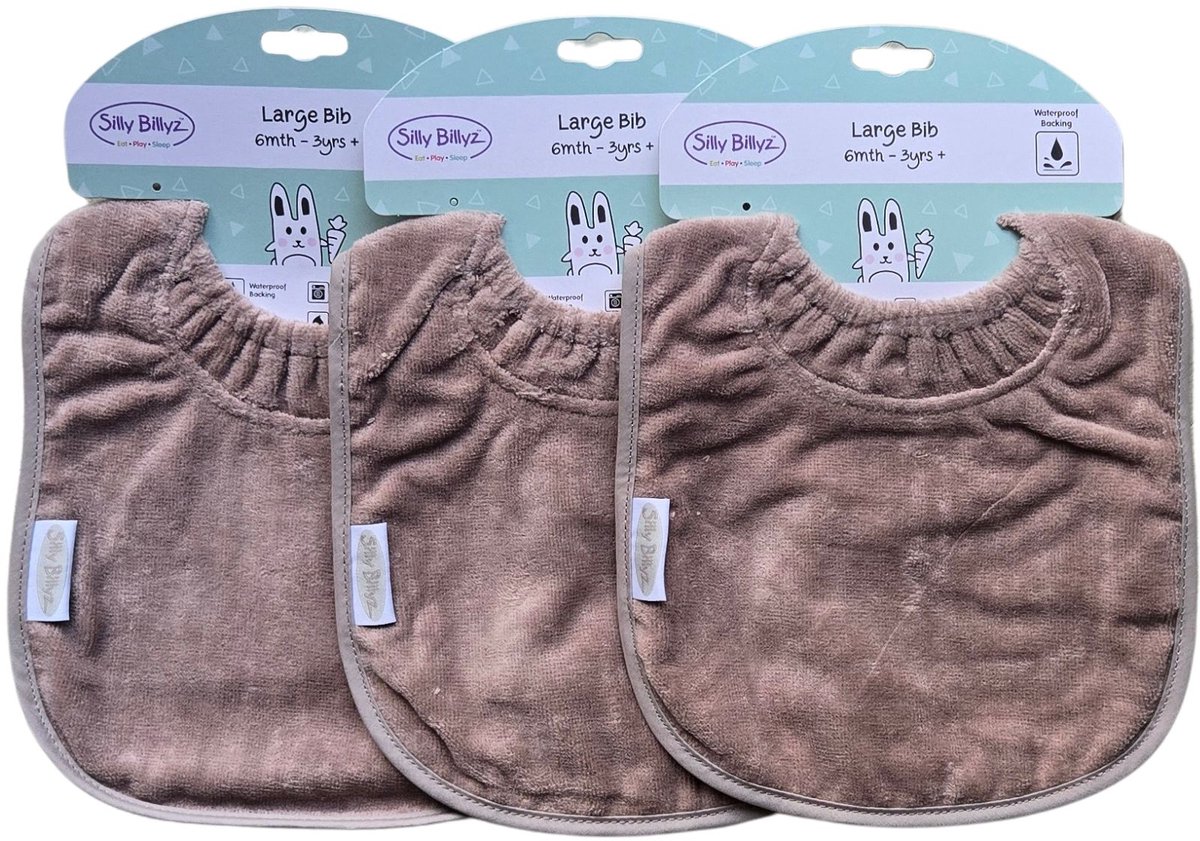 Silly Billyz Towel Large slab Taupe per 3 stuks