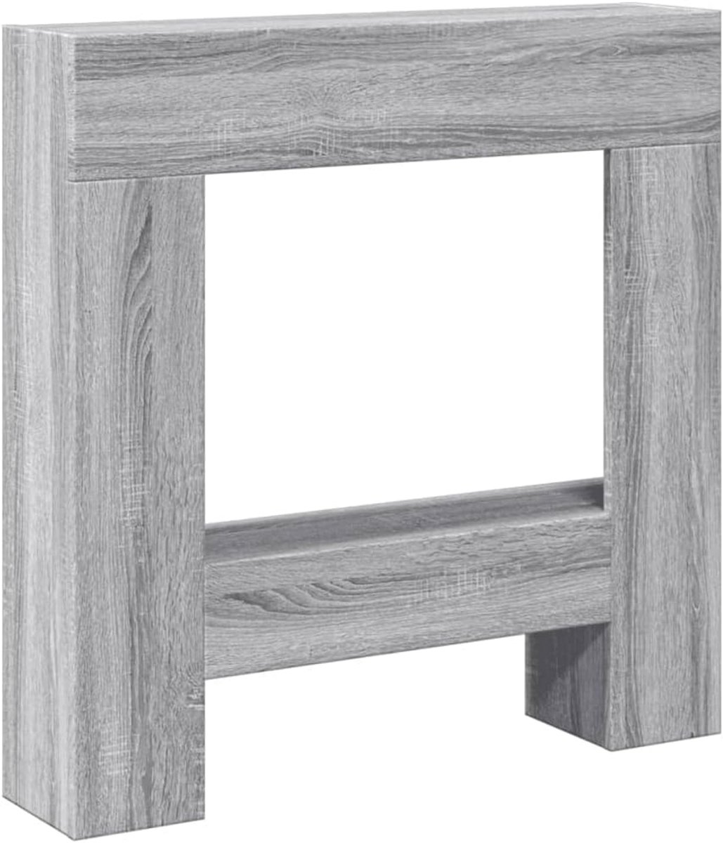 Houten Haard 81x18x82cm in Grijs Sonoma Eiken