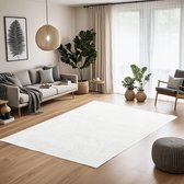 Tapis Homestyle4u - 120 x 180 cm - Revêtements de sol - Lavable - Doux - Wit